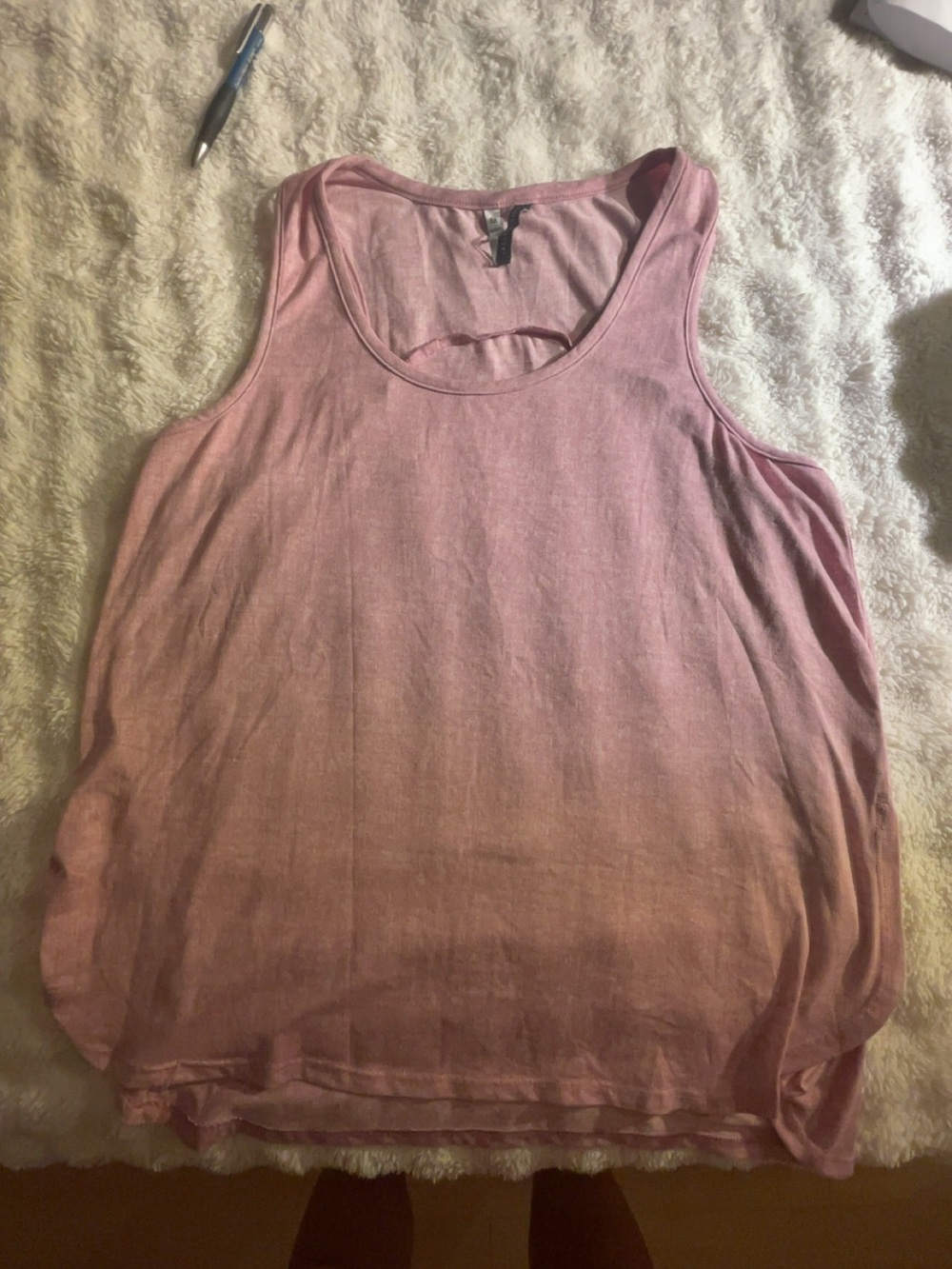 Jaclyn Smith Light Pink Scoop Neck Tank Top
